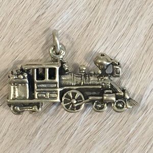 Sterling Train Engine Charm